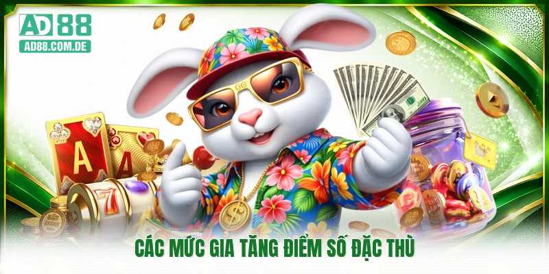 Các mức gia tăng điểm số đặc thù