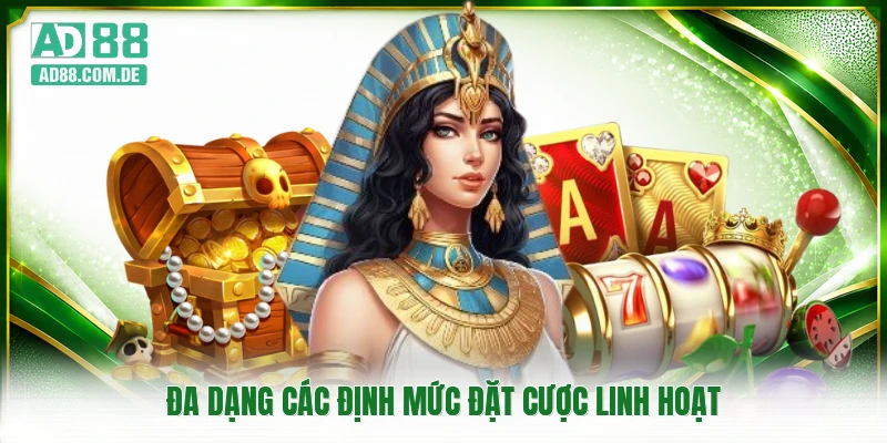 Đa dạng các định mức đặt cược linh hoạt